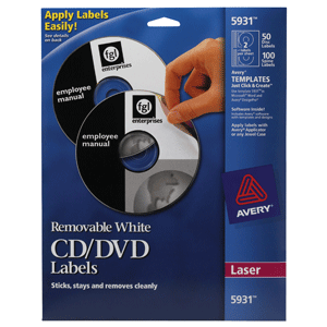 ETIQUETAS PARA CD BLANCAS LASER PAQ 50 ETIQUETAS PARA CD BLANCAS LASER PAQ 50