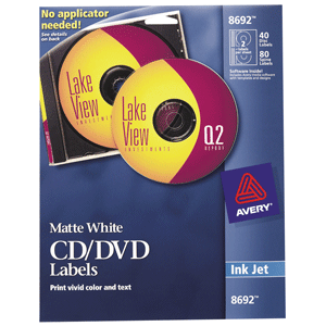 ETIQUETA PARA CD BLANCA INKJET PAQ 40 ETIQUETA PARA CD BLANCA INKJET PAQ 40