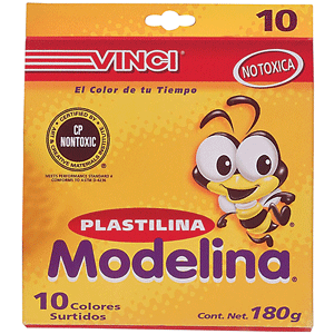 PLASTILINA CAJA 10 COLORES PLASTILINA CAJA 10 COLORES