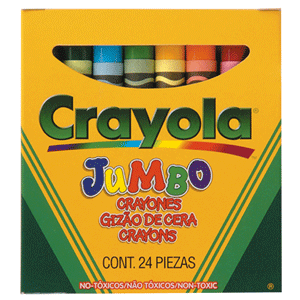 CRAYONES CRAYOLA JUMBO CAJA 24U