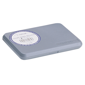 Cojin de tinta / almohadilla para sello marca Azor con buena absorcion y marcado limpio. Indispensable para sellos manuales en oficina.