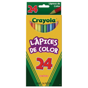 LAPICES DE COLOR CRAYOLA LARGOS 24U LAPICES DE COLOR CRAYOLA LARGOS 24U