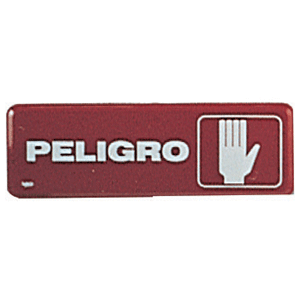 LETRERO PELIGRO 26X9CM