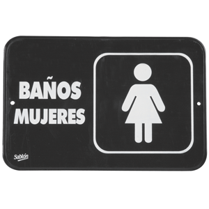 Letrero / senalizacion marca Sablon de alta visibilidad. Identifica zonas, riesgos o instrucciones en oficinas, bodegas y areas comunes. Material resistente al uso prolongado.