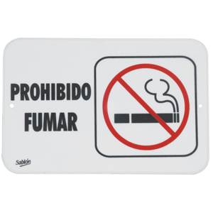 LETRERO PROHIBIDO FUMAR