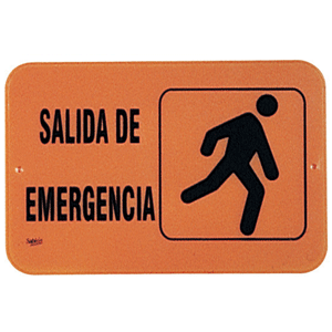LETRERO SALIDA EMERGENCIA FLU