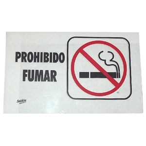 Letrero / señalización marca Sablon de alta visibilidad. Identifica zonas, riesgos o instrucciones en oficinas, bodegas y áreas comunes. Material resistente al uso prolongado.