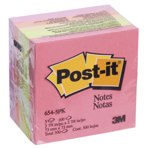 POST-IT NOTES 654-5PK
