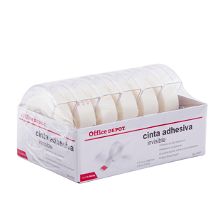 CINTA INVISIBLE OD C/DISPENSADOR PAQ/6 18MM X 33M