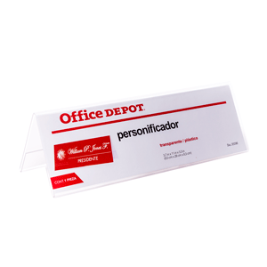 PERSONIFICADOR DE ACRILICO OFFICE DEPOT 3.75X11