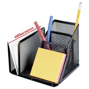 ORGANIZADOR DE ESCRITORIO COLOR NEGRO METRO MESH