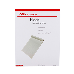 BLOCK TAMAÑO CARTA 80 HJS C5 OFFICE DEPOT