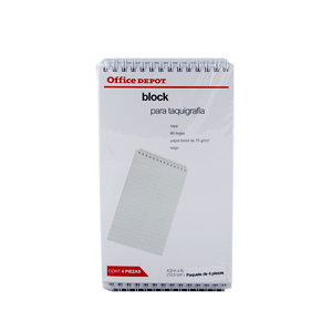 BLOCK TAQUIGRAFIA LARGO 80 HJS PAQ/4 OFFICE DEPOT VALUE BLOCK TAQUIGRAFIA LARGO 80 HJS PAQ/4 OFFICE DEPOT VALUE