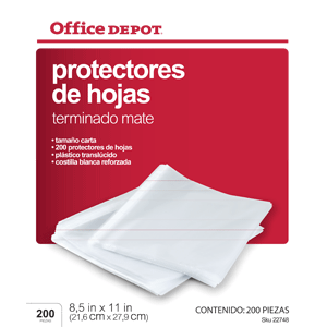 PROTECTOR OFFICE DEPOT MATE 200 PIEZAS