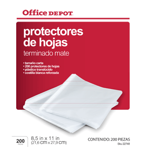 PROTECTOR OFFICE DEPOT MATE 200 PIEZAS | Office Depot Honduras