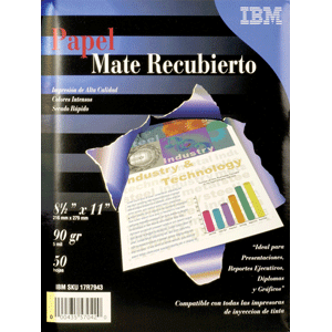 PAPEL FOTO IBM MATE 8.5X11 P50