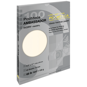 PAPEL AMBASSADOR MARFIL 100G 60 HOJAS