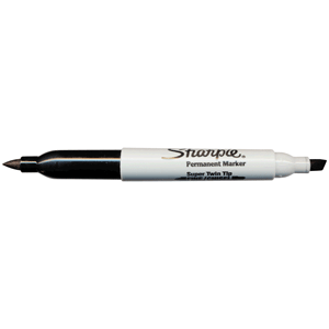 MARCADOR PERMANENTE SHARPIE TWIN TIP NEGRO 1U MARCADOR PERMANENTE SHARPIE TWIN TIP NEGRO 1U