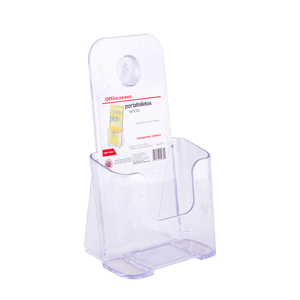PORTA FOLLETOS SENCILLO ACRILICO 4.375 W X 7.75 H X 3.25  D PORTA FOLLETOS SENCILLO ACRILICO 4.375 W X 7.75 H X 3.25  D