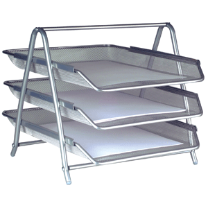 CHAROLA MESH 3 NIVELES T/CARTA PLATA CHAROLA MESH 3 NIVELES T/CARTA PLATA