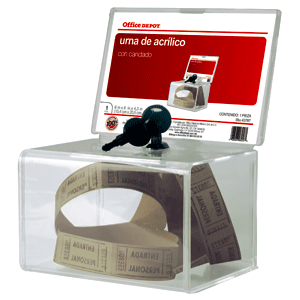 URNA ACRILICO C/CANDADO OFFICE DEPOT URNA ACRILICO C/CANDADO OFFICE DEPOT