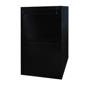 ARCHIVERO LATERAL 2 GAVETAS OFICIO NEGRO MOBELT