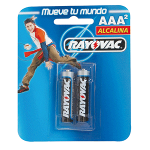 PILA ALCALINA AAA RAYOVAC B/2