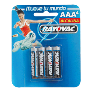 PILA ALCALINA AAA RAYOVAC B/4