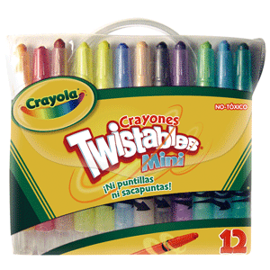 CRAYONES CRAYOLA MINI TWISTEABLE 12U CRAYONES CRAYOLA MINI TWISTEABLE 12U