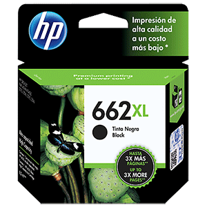 CARTUCHO DE TINTA HP 662XL NEGRA ORIGINAL 