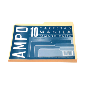 FOLDER MANILA AMPO  TAMANO CARTA