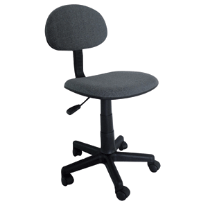 SILLA SECRETARIAL BASICA SIN BRAZOS DE TELA GRIS SKY CHAIRS