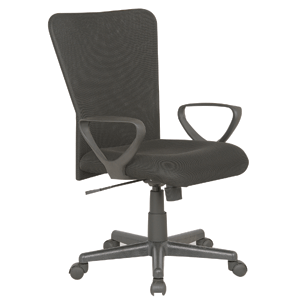 SILLA EJECUTIVA RESPALDO DE MESH NEGRO CON BRAZOS SKY CHAIRS