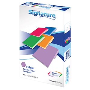 FOLDER SIGNATURE T/O ROJO 50U