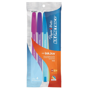 BOLIGRAFO PAPER MATE KILOMETRICO 100COLORES SURTIDOS 1.00MM 4U BOLIGRAFO PAPER MATE KILOMETRICO 100COLORES SURTIDOS 1.00MM 4U