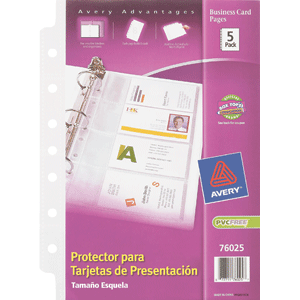 PROTECTOR ESQUELA PARA TARJETAS PAQ 5