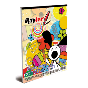 BLOCK RAYTER CONSTRUCCION CHICO CARTONCILLO 10 COLORES 50H