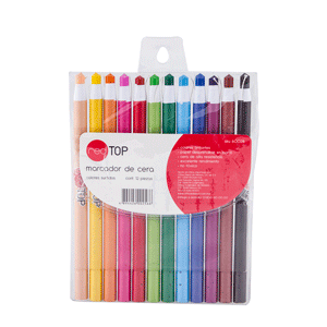 Crayones marca Office Depot de cera con colores intensos y aplicación suave sobre papel y cartón. Resistentes a la ruptura, perfectos para los más pequeños.