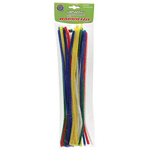 LIMPIA PIPAS COLORES ESTÁNDAR BOLSA CON 30 PZAS.