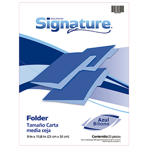 FOLDER AZUL OBSCURO CARTA 25 F FOLDER AZUL OBSCURO CARTA 25 F