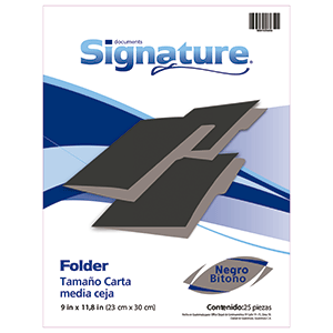 FOLDER NEGRO CARTA 25F FOLDER NEGRO CARTA 25F