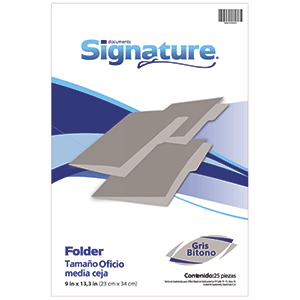 FOLDER GRIS OFICIO 25 F FOLDER GRIS OFICIO 25 F