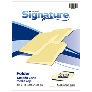 FOLDER OFFICE DEPOT CREMA CARTA 25 PIEZAS