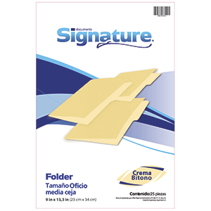 FOLDER CREMA OFICIO 25 F FOLDER CREMA OFICIO 25 F