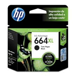 CARTUCHO DE TINTA HP 664 XL NEGRO