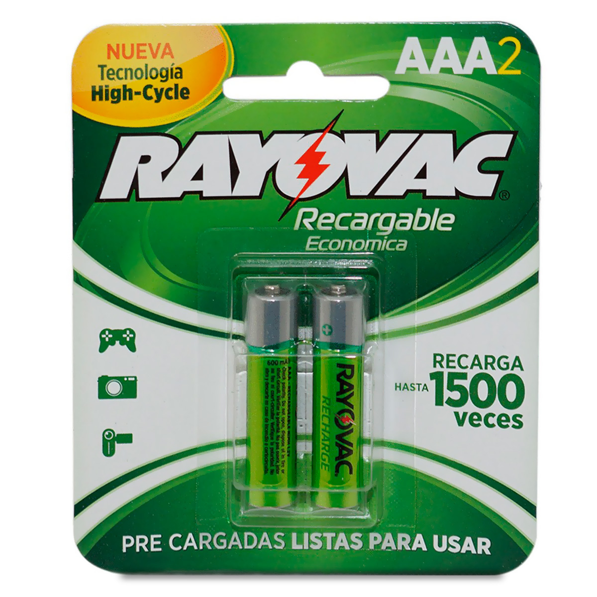 PILA RECARGABLE HIBRIDA AAA RAYOVAC