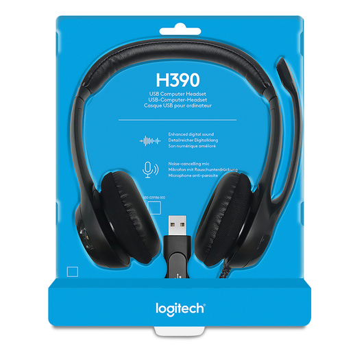 AUDIFONOS LOGITECH TIPO DIADEMA OFICINA H390 981-000014