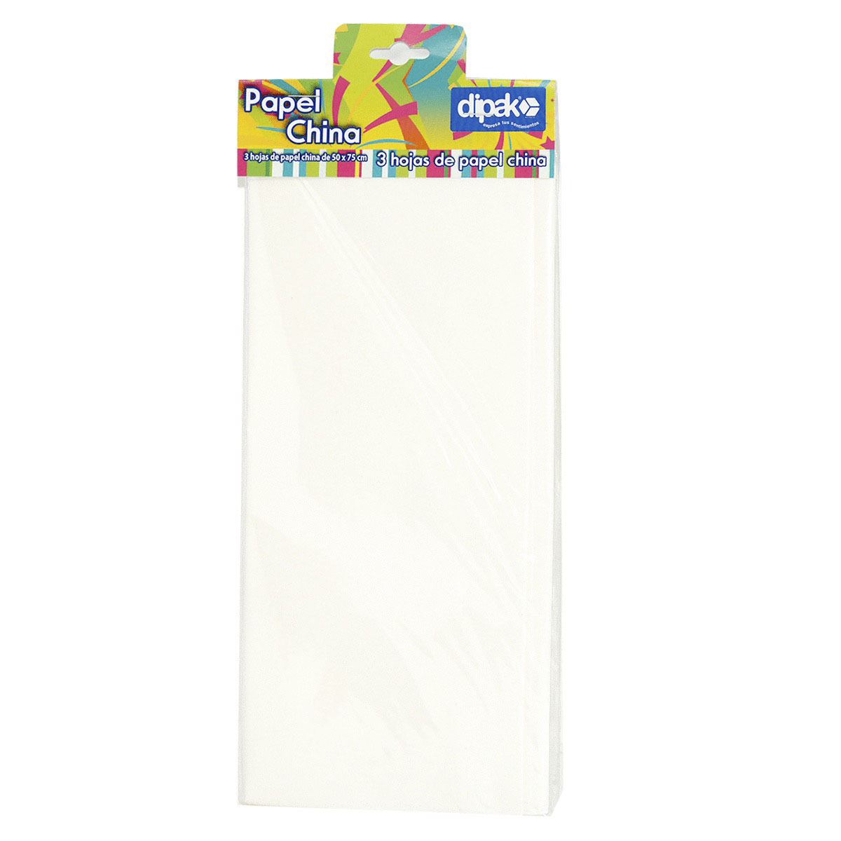 PAPEL DE CHINA DIPAK 3 HOJAS BLANCO