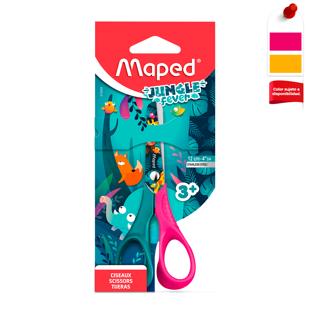TIJERAS MAPED JUNGLE FEVER 12CM