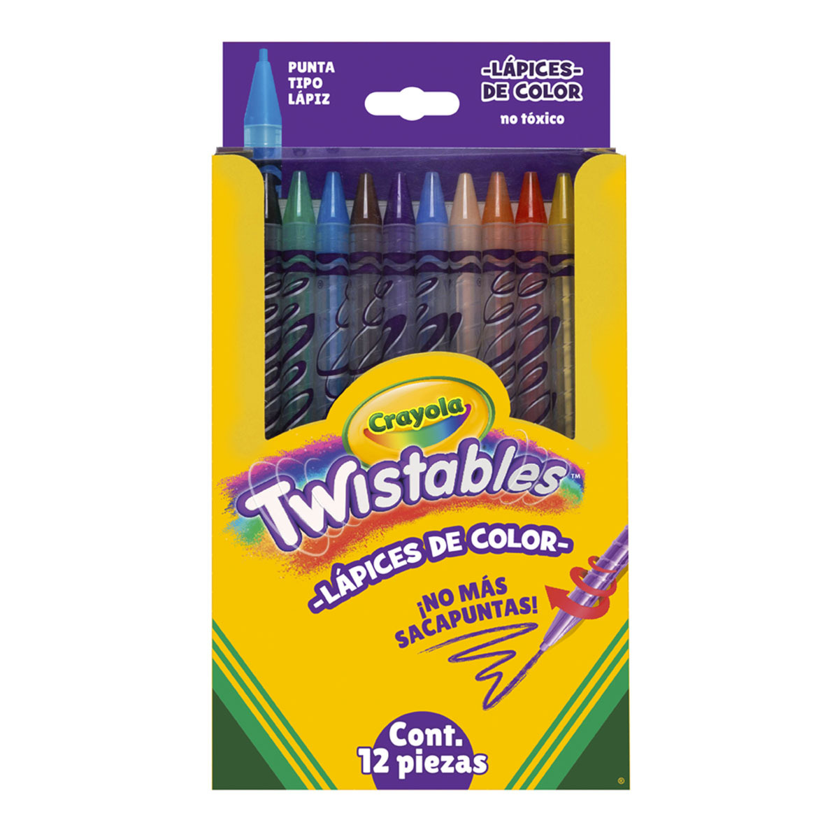LAPICES DE COLOR CRAYOLA TWISTABLES 12U